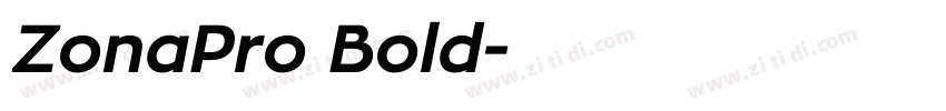 ZonaPro Bold字体转换